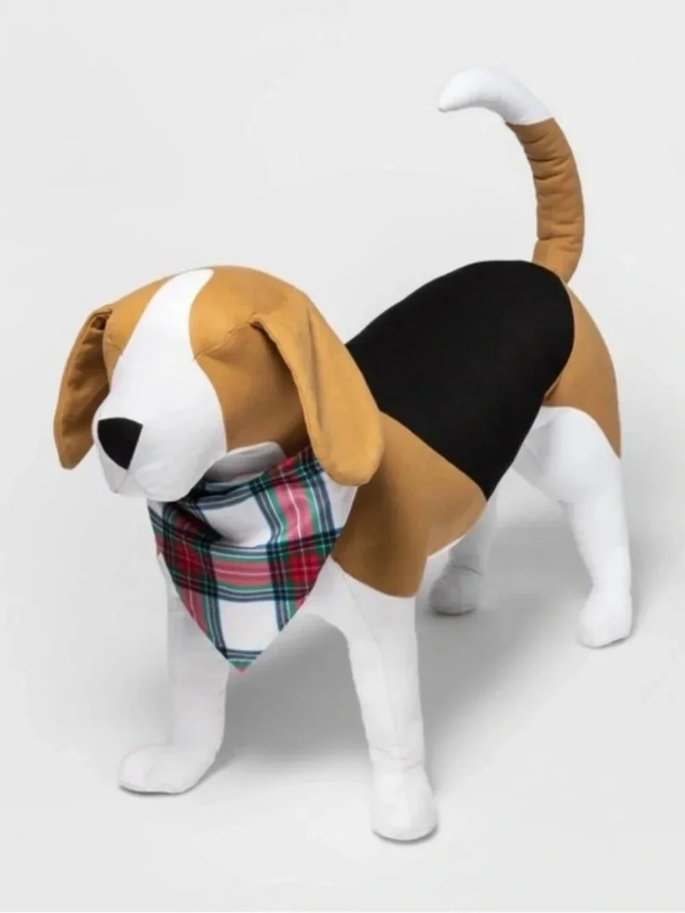 NWT Holiday Family Sleep Separates Dog Bandana - Wondershop™ Cream Tartan Plaid
